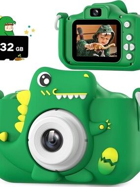 Kids Dino Digital Camera for Children - Green